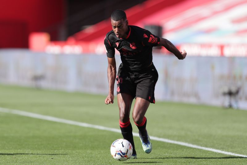 Alexander Isak in action for Real Sociedad