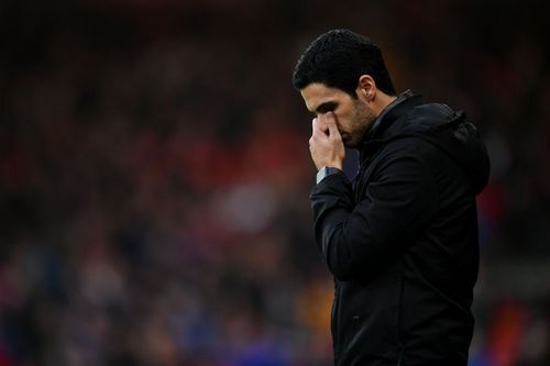 Arsenal's under-fire manager Mikel Arteta. (Photo by Dan Mullan/Getty Images)