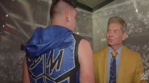 Vince McMahon and Dominik Mysterio