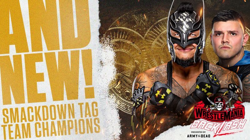 Rey and Dominik Mysterio become the first-ever father and son tag team champions in WWE
