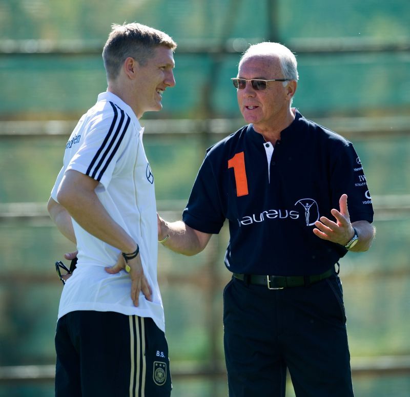 Franz Beckenbauer (right) is one of the best captains in the history of the game.