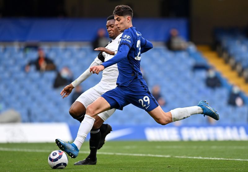 Chelsea&#039;s Kai Havertz in Premier League action