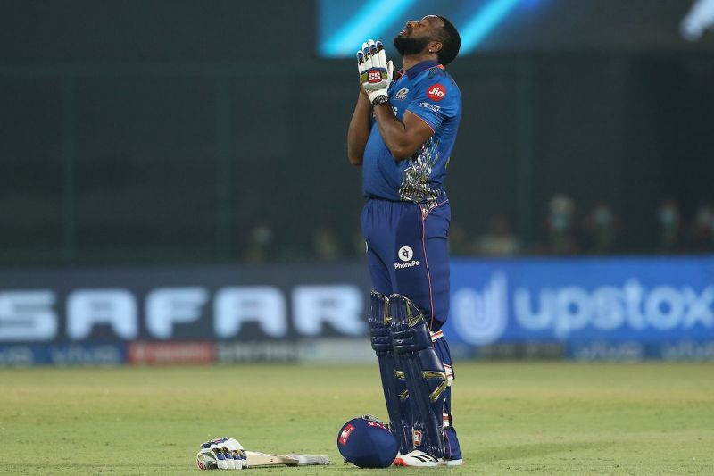 Kieron Pollard smashed his highest IPL score to take MI home tonight [Credits: IPL]