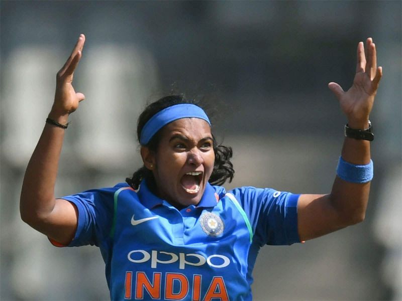 Shikha Pandey bagged 4/18 against SA women