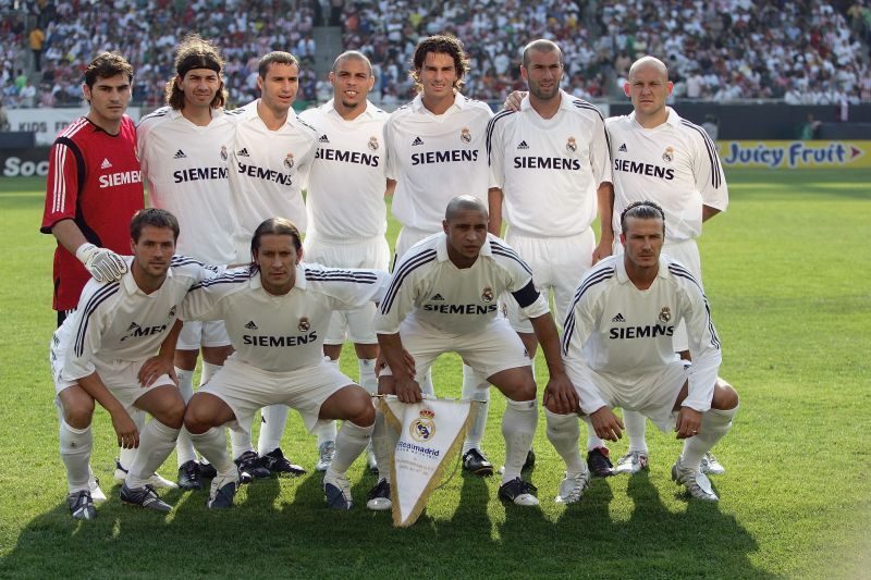 Owen and Beckham were part of the Real Madrid's Galacticos side. (Photo by Jonathan Daniel/Getty Images)