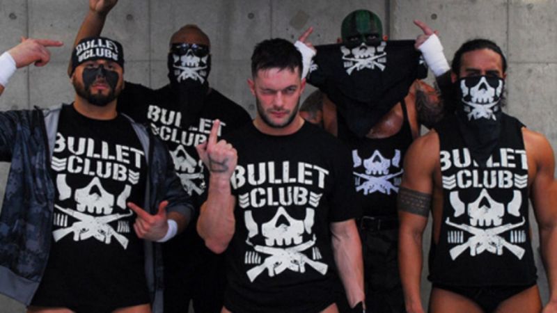 Finn Balor FKA Prince Devitt with the Bullet Club