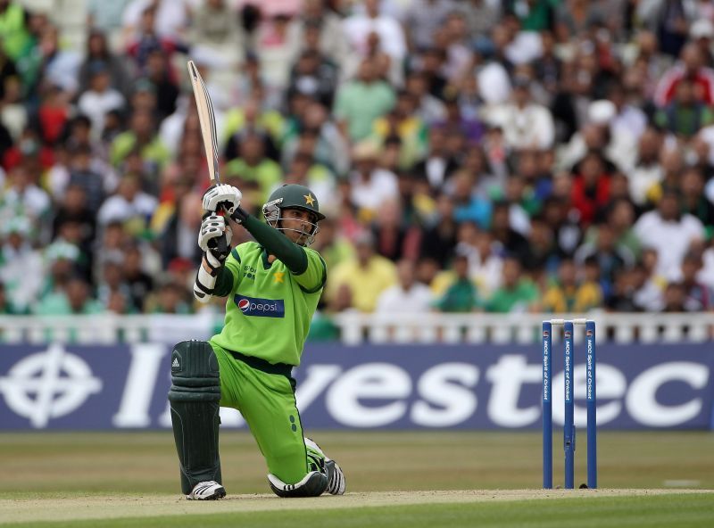 Salman Butt in action for Pakistan.