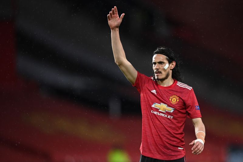 Manchester United striker Edinson Cavani (Photo by Michael Regan/Getty Images)