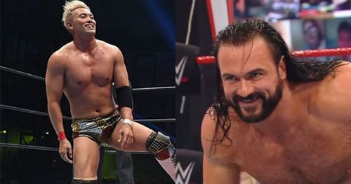 Kazuchika Okada and Drew McIntyre.