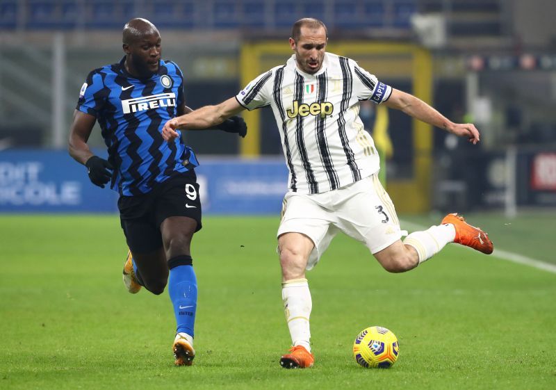 Chiellini in action for Juventus