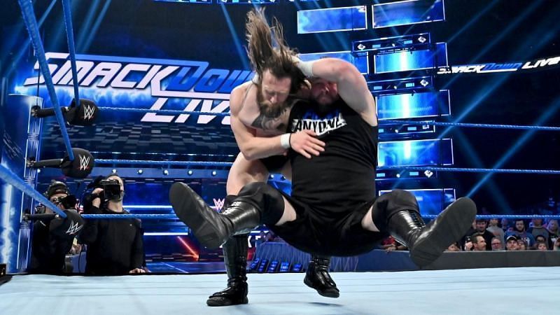 Kevin Owens hitting the Stunner