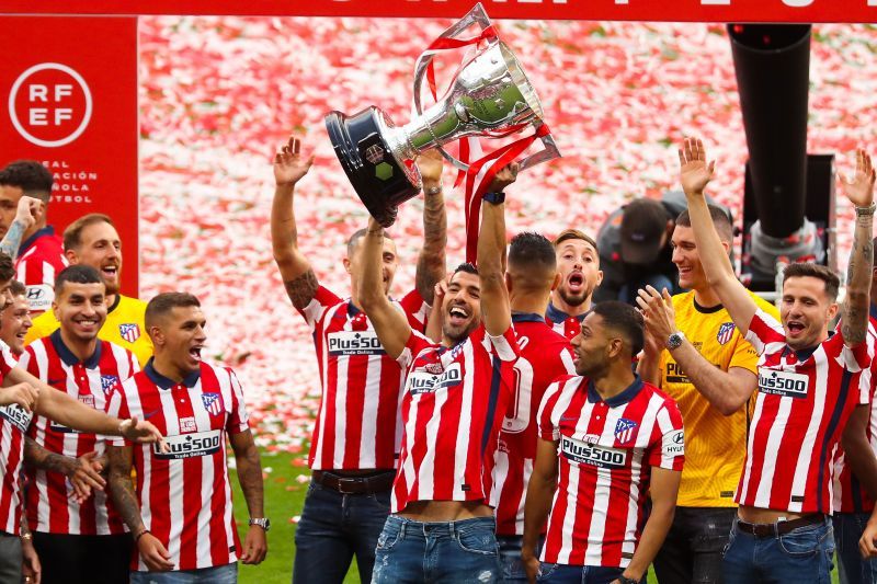 Atletico de Madrid Celebrate Winning La Liga