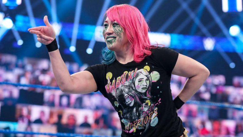 Asuka is set to challenge Rhea Ripley and Charlotte Flair for the RAW Women's Championship at WrestleMania Backlash later this month