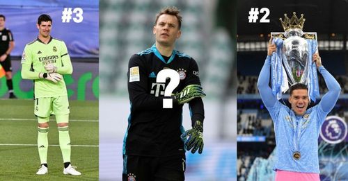 Thibaut Courtois, Manuel Neuer and Ederson