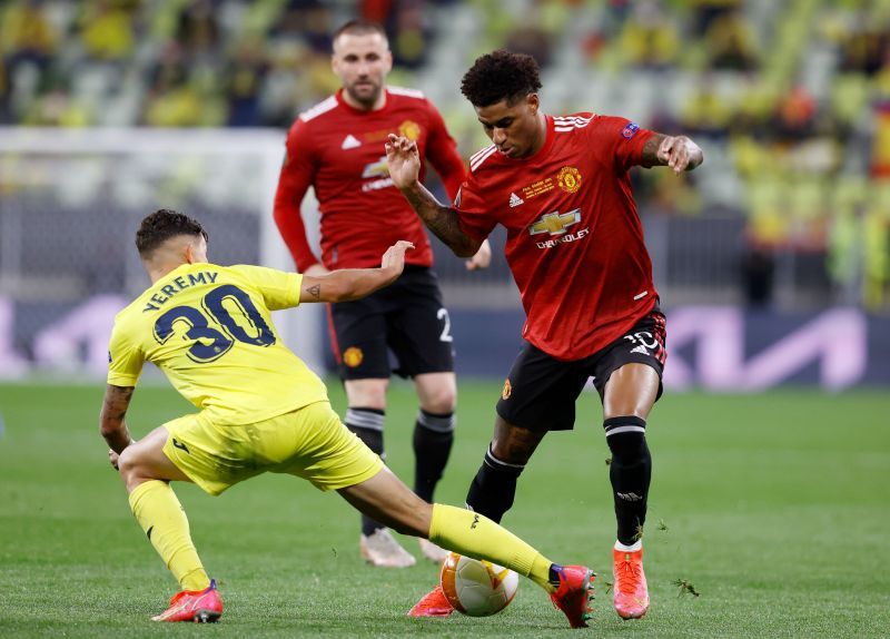 Marcus Rashford struggled to make an impact on the pitch yesterday against Villarreal