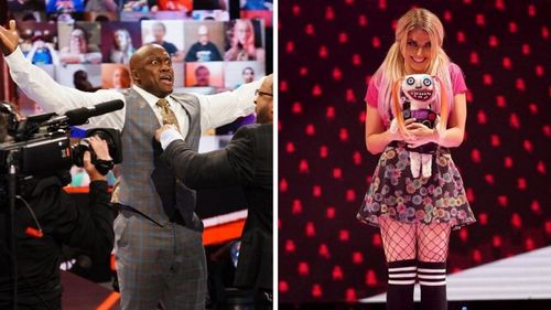 Bobby Lashley (left); Alexa Bliss (right)