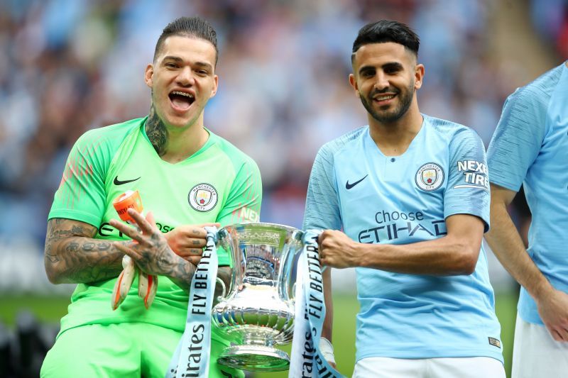 Manchester City&#039;s Ederson (left) is one of the finest goalkeepers in the world.