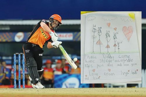 David Warner shares a picture of his daughter's drawing