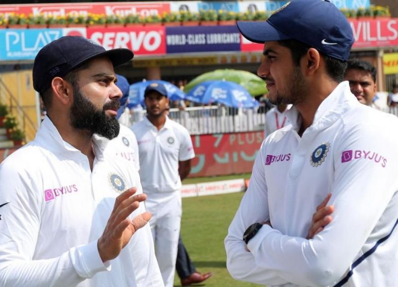 Shubman Gill (R) alongside Virat Kohli