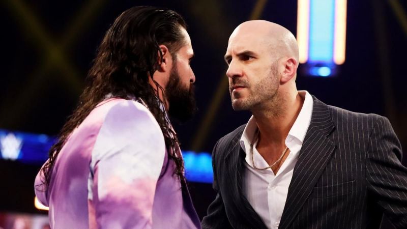 Cesaro and Seth Rollins in WWE