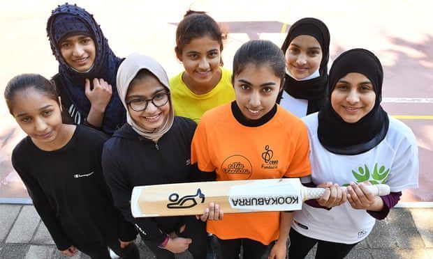 Barcelona girls cricket team players. (PC: The Guardian)