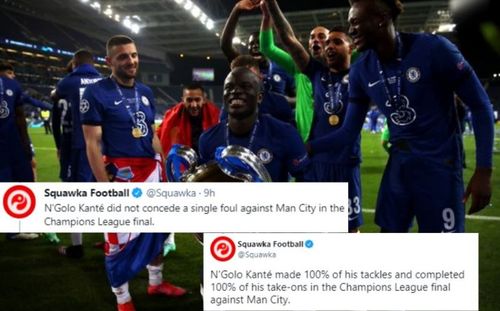 N'Golo Kante produced a brilliant performance in the final