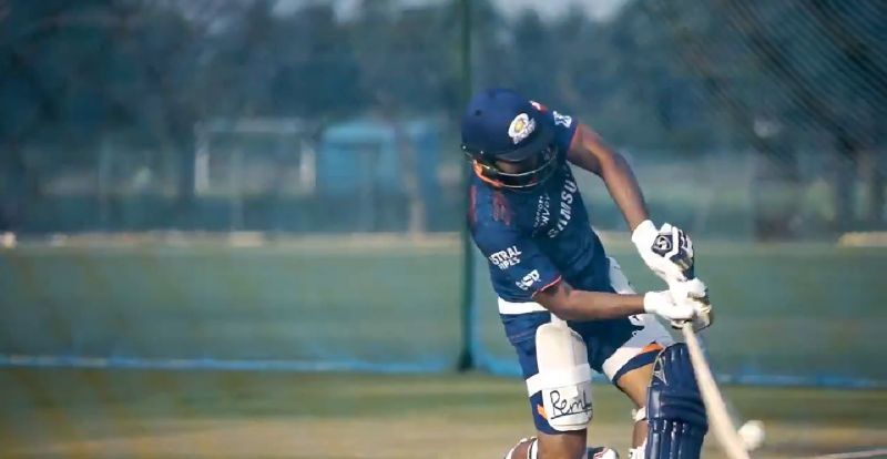 Rohit Sharma in a training session. Pic Credits: mipaltan Twitter