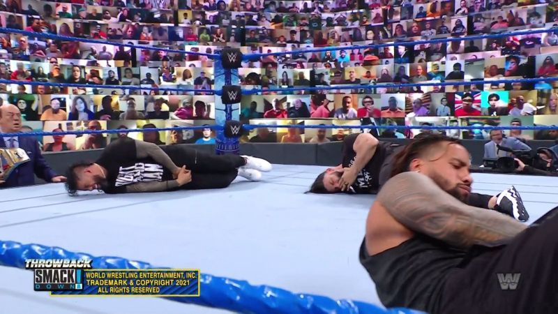 Roman Reigns and his crew was laid out