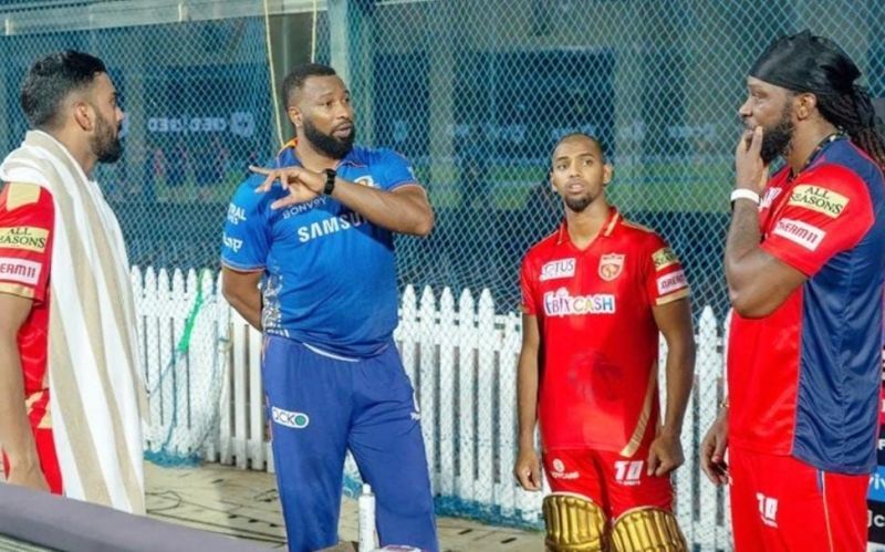 The Caribbean players generally catch up with each other after every IPL game [Credits: IPL]