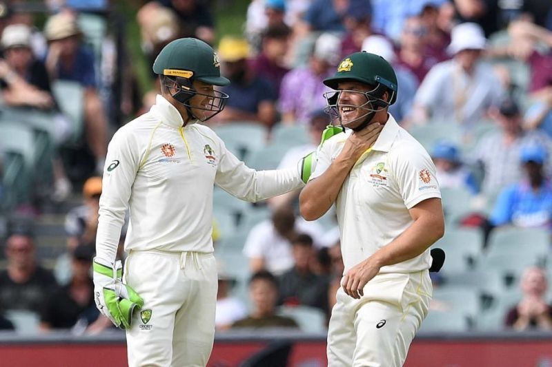 Aaron Finch and Tim Paine (Credit: Getty Images)