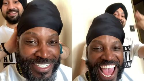 Chris Gayle shared his new look with his fans on Instagram