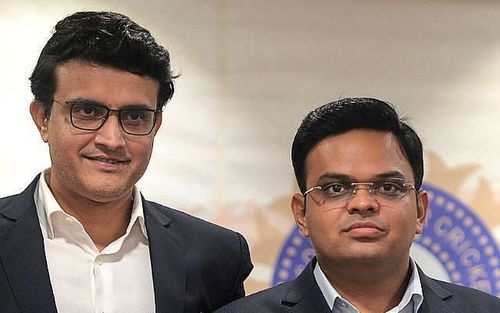 BCCI President Sourav Ganguly with BCCI secretary Jay Shah