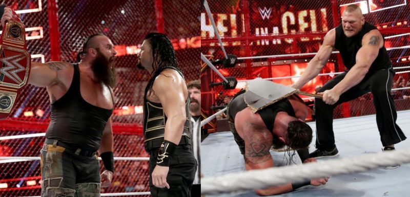 WWE Hell in a Cell मैच में ब्रॉक लैसनर ने मचाया था जबरदस्त बव
