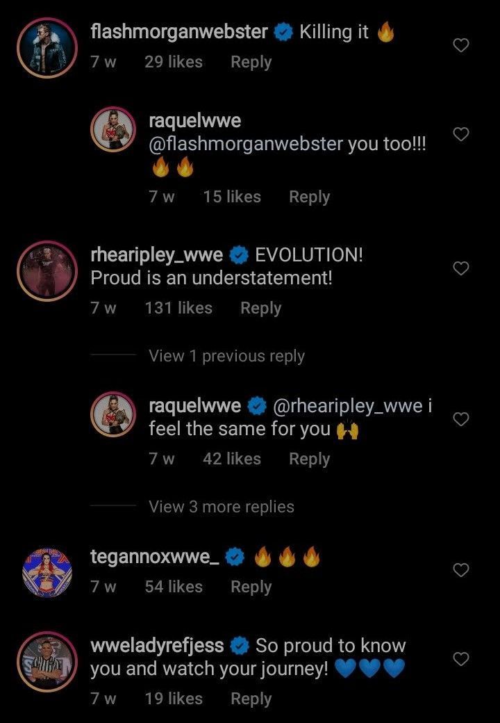 Rhea Ripley, Tegan Nox, and Flash Morgan Webster reacted to Gonzalez&#039;s transformation