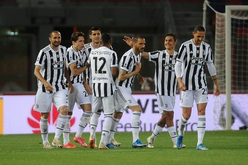 Juventus beat Bologna 4-1 on Sunday to qualify for the UEFA Champions League