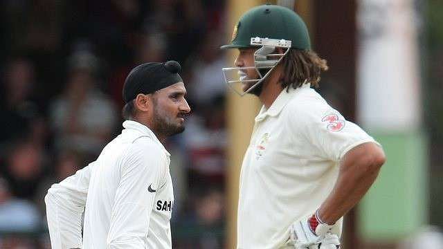 Harbhajan Singh and Andrew Symonds