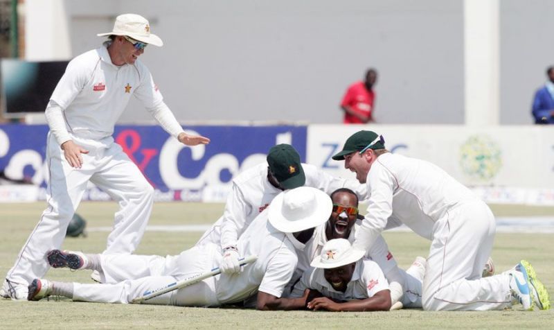 'Minnow' or Giant Killers? Zimbabwe during their win against Pakistan in 2013 (Source: AFP)