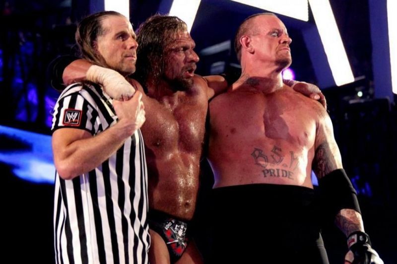 The Undertaker, Triple H, and Shawn Michaels