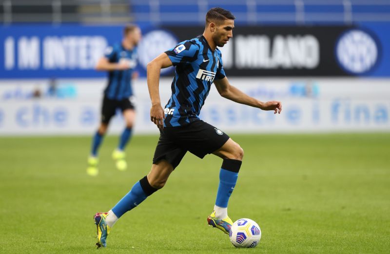 Hakimi helped Inter Milan win the Serie A title. (Photo by Marco Luzzani/Getty Images)