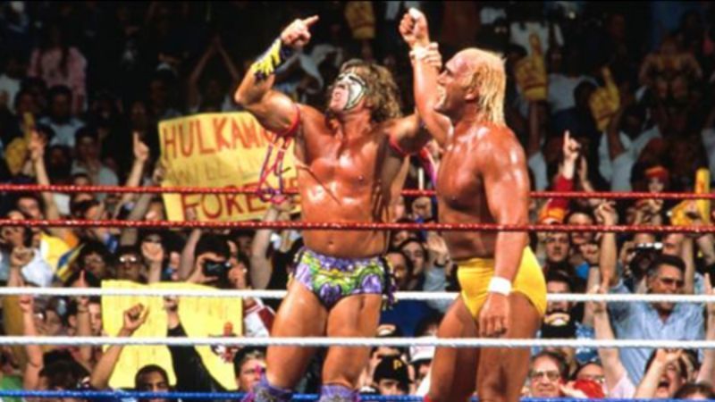The Ultimate Warrior saved Hulk Hogan from Papa Shango at WrestleMania VIII.
