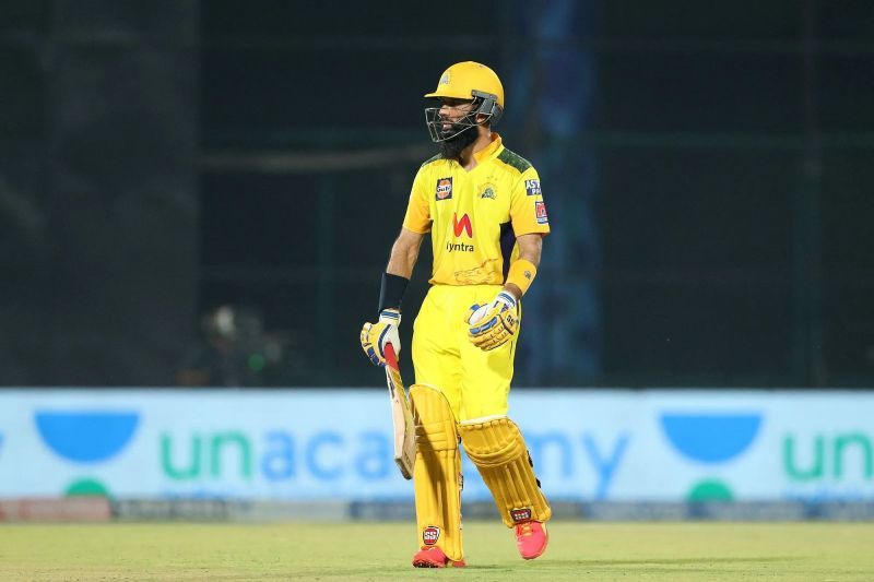 England&#039;s Moeen Ali plays for the Chennai Super Kings (CSK) in IPL 2021.