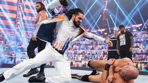 Seth Rollins renewed his rivalry with Cesaro at WWE WrestleMania Backlash