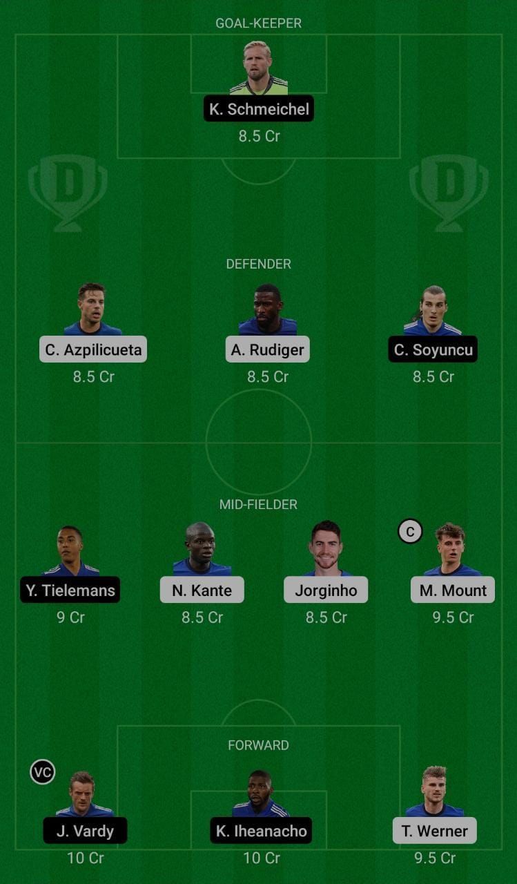 Chelsea (CHE) vs Leicester City (LEI) Dream11 Fantasy Suggestions