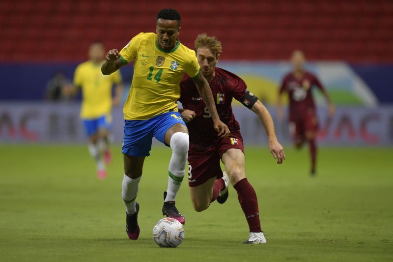 Eder Militao put in a solid defensive shift for Brazil