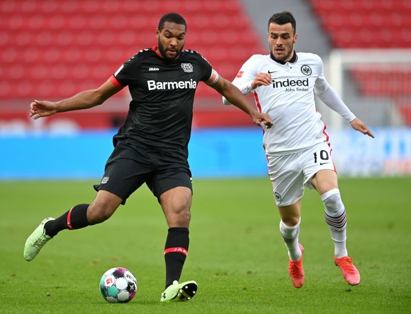 Jonathan Tah in action for Bayer 04 Leverkusen v Eintracht Frankfurt - Bundesliga