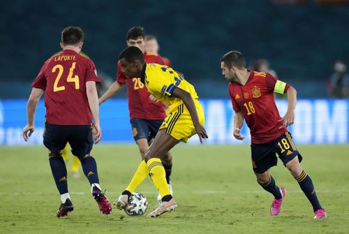 Spain v Sweden - UEFA Euro 2020: Group E Alvaro Morata reacts after missing a good chance to put Spain ahead against Sweden Enter caption