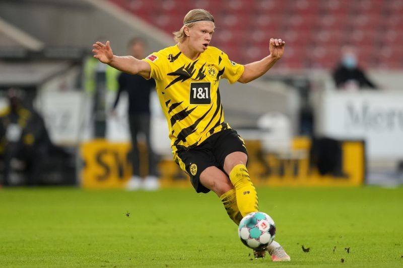 Erling Haaland has scored 57 goals for BVB (Photo by Christian Kaspar-Bartke/Getty Images)