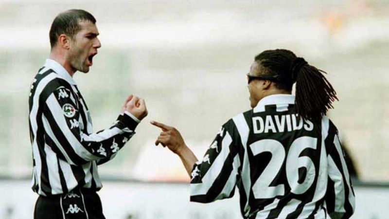 Zinedine Zidane and Edgar Davids