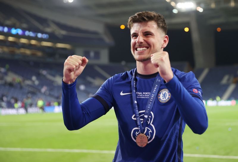 Mason Mount after winning the 2021 UEFA Champions League Final