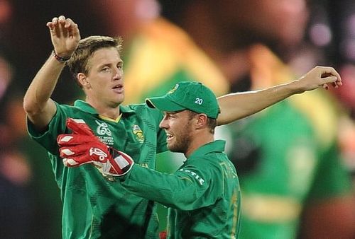 Morne Morkel and AB de Villiers